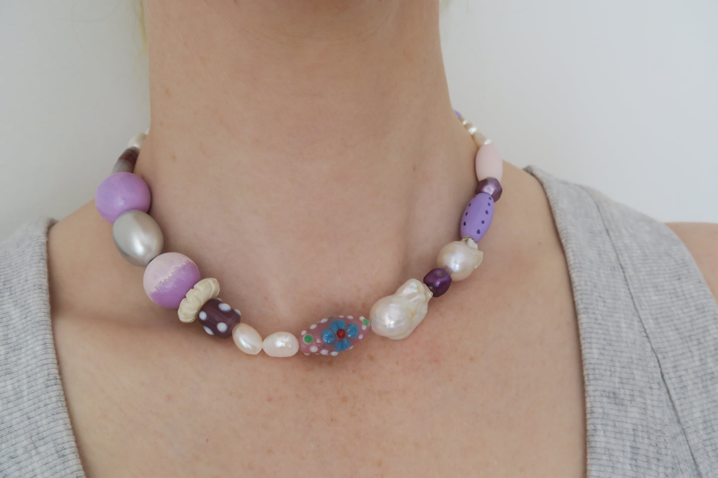 Chunky Purples Choker