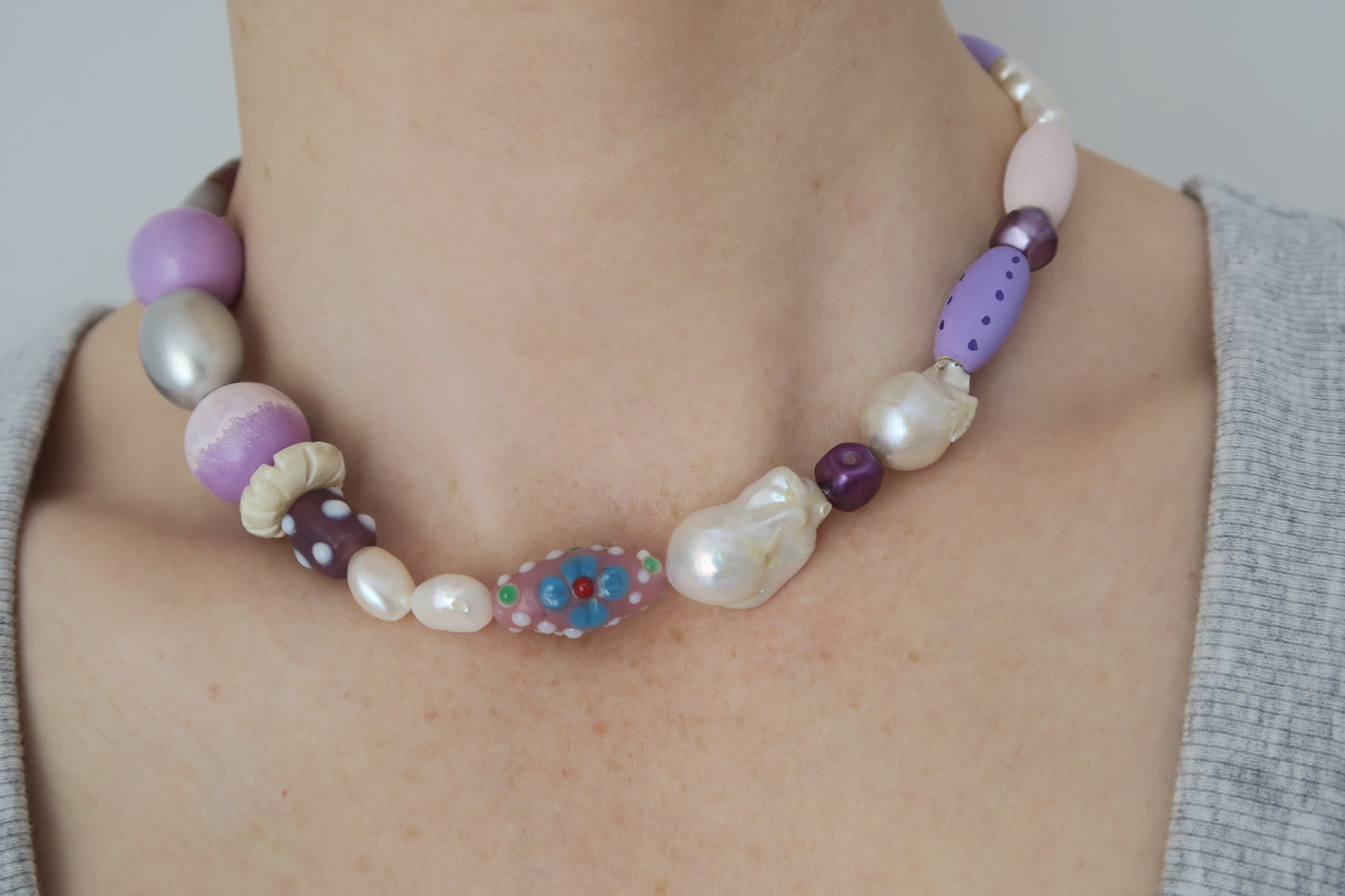 Chunky Purples Choker