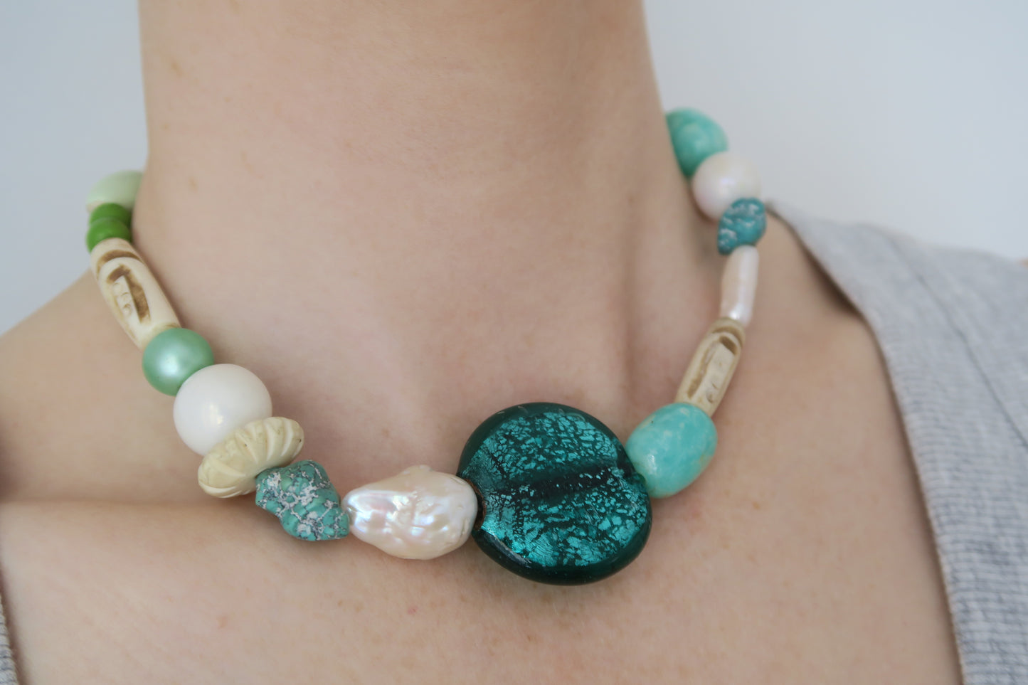 Chunky Turquoise Choker