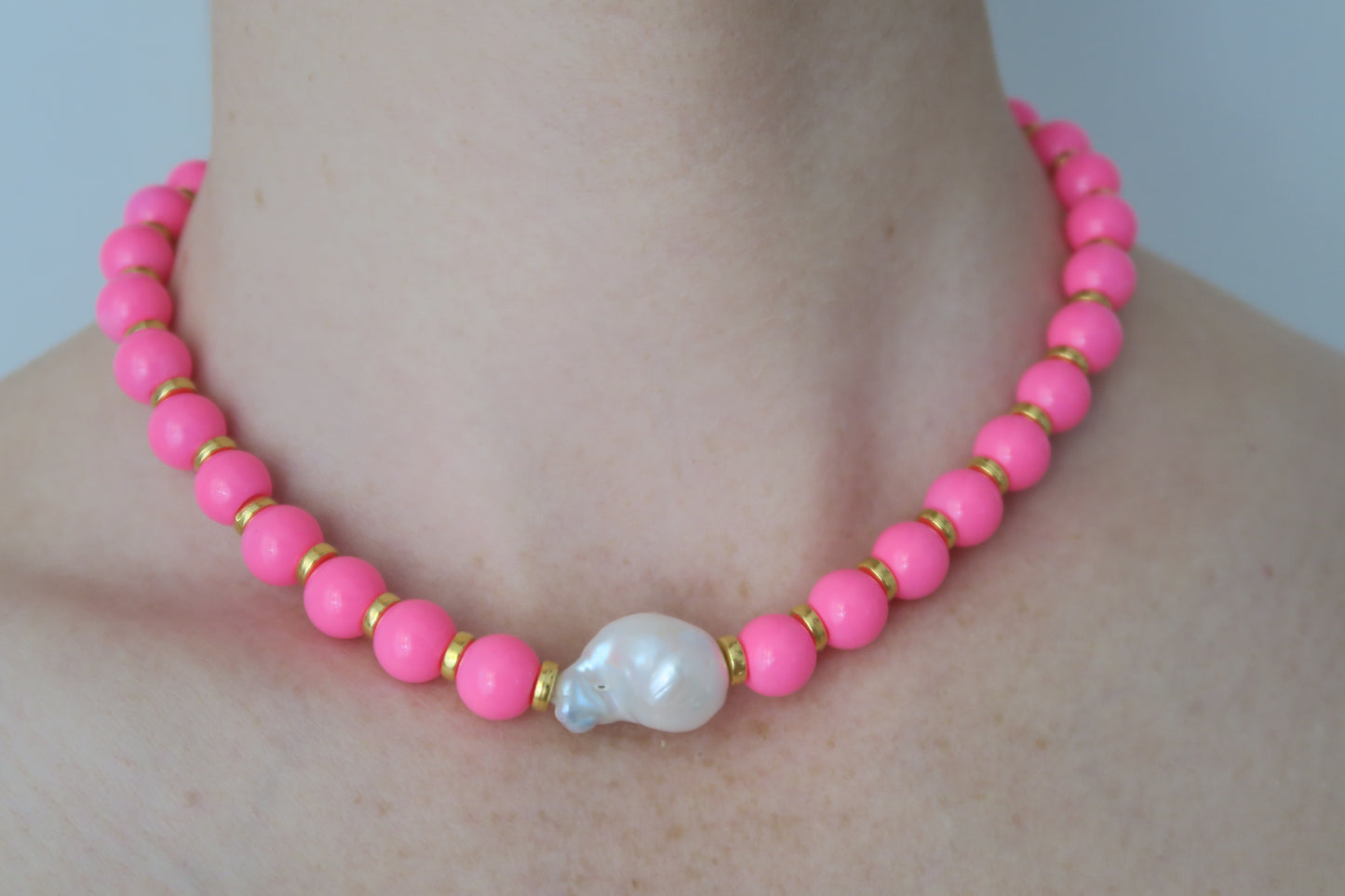 Midi Neon Pink Pearl
