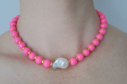 Midi Neon Pink Pearl