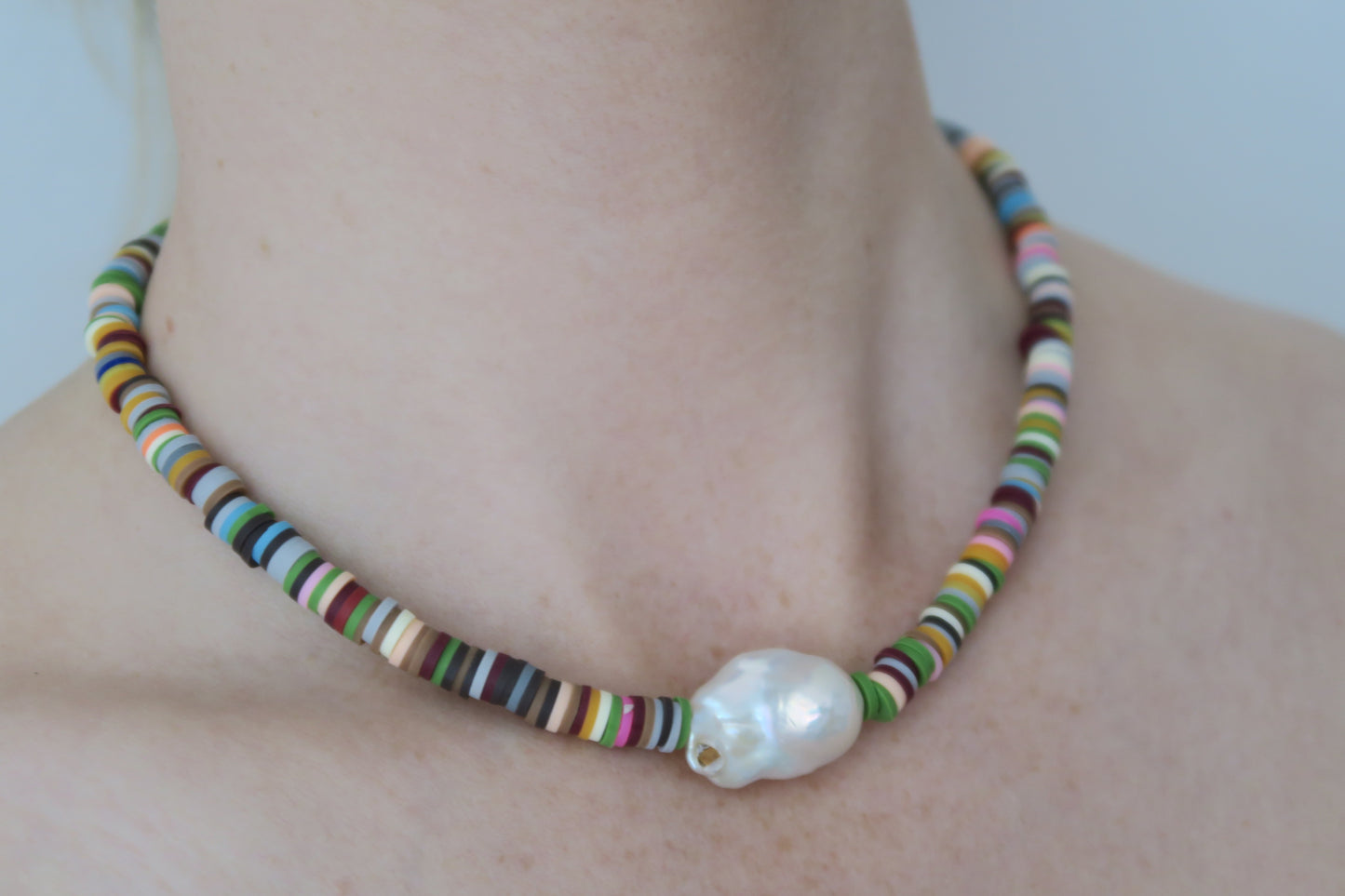 Midi Sunset Stripe Pearl