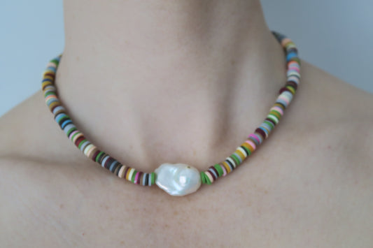 Midi Sunset Stripe Pearl