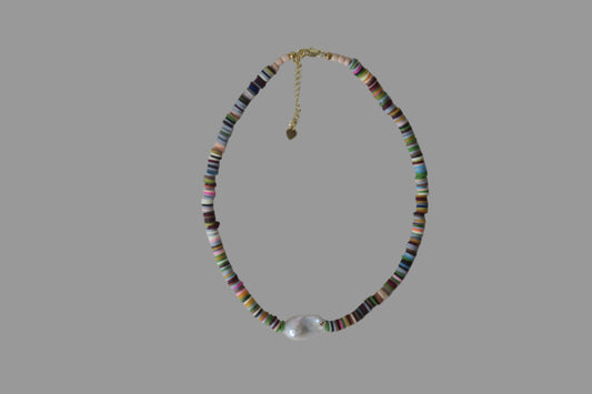 Midi Sunset Stripe Pearl